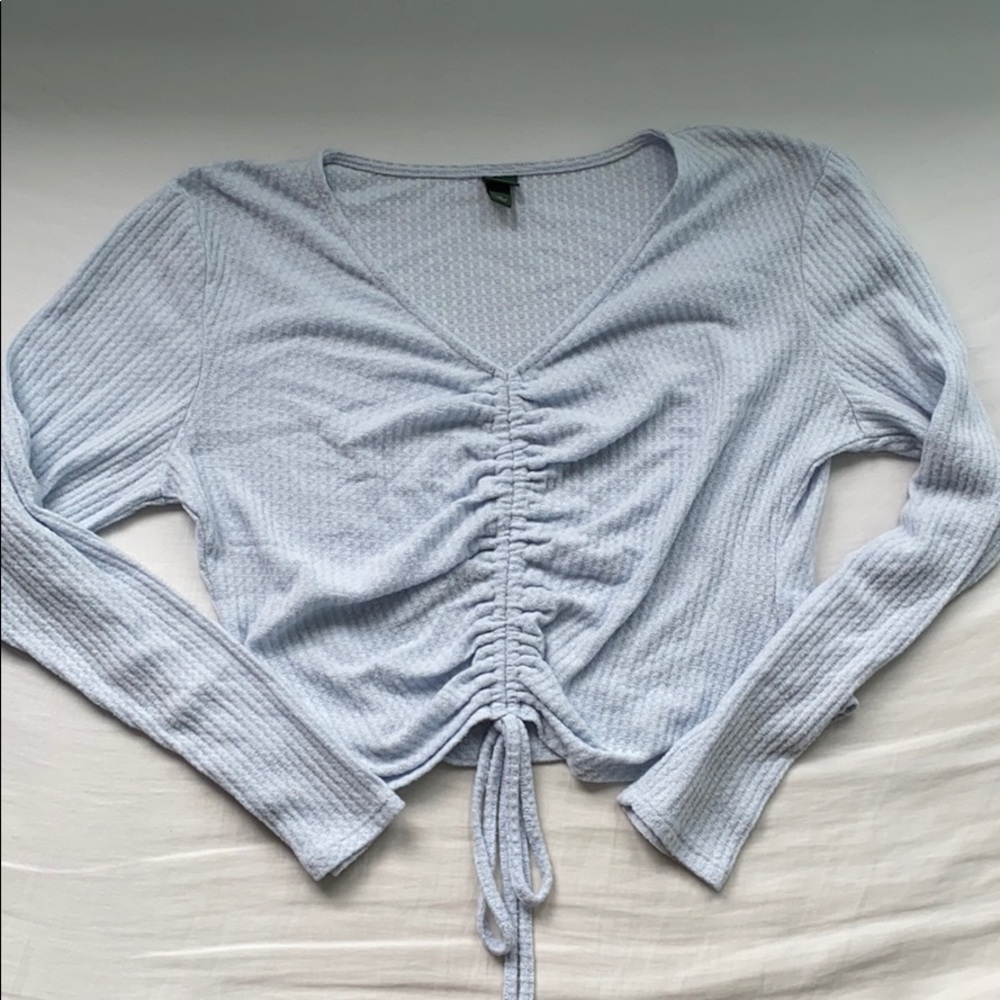 NWOT Target front clinch long sleeve top